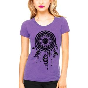 Dreamcatcher Tribal Graphic Tee Print T-Shirt